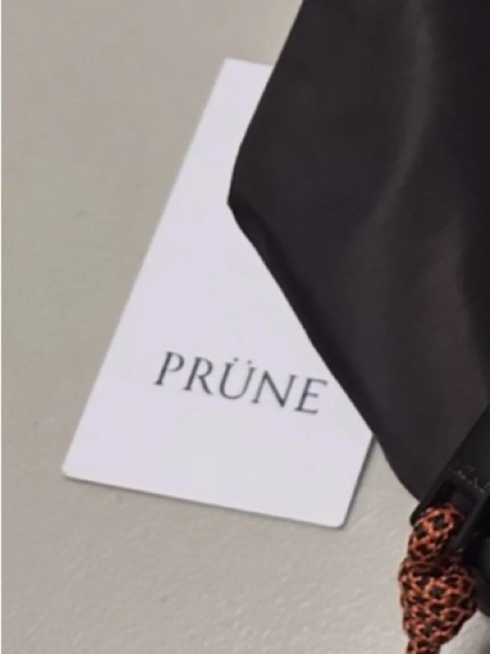 Prüne brand black nylon cosmetic bag NEW!